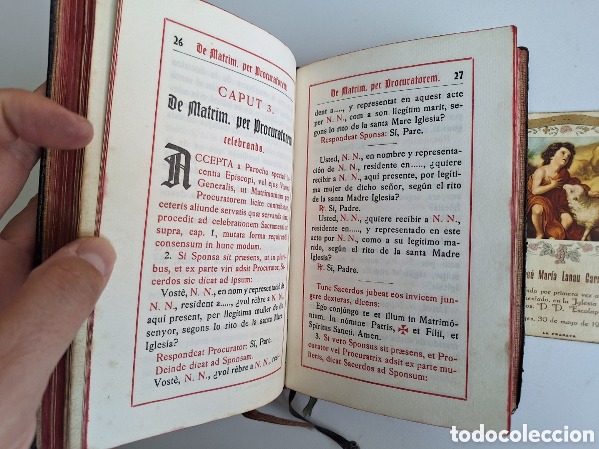 Libros antiguos: Manuale Rituum, Barcinone 1916 - Foto 10