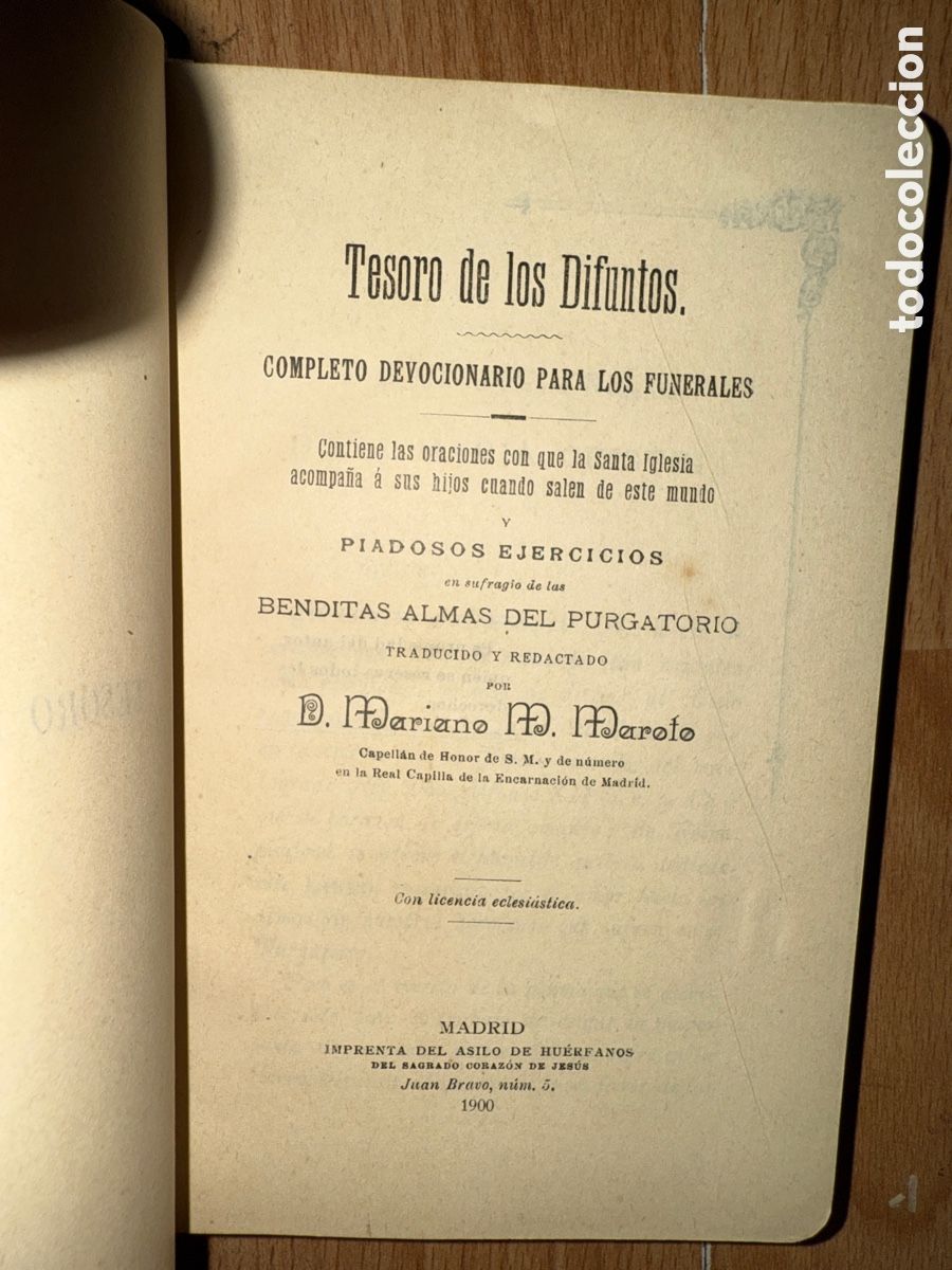 Libros antiguos: TESORO de los difuntos - Foto 2