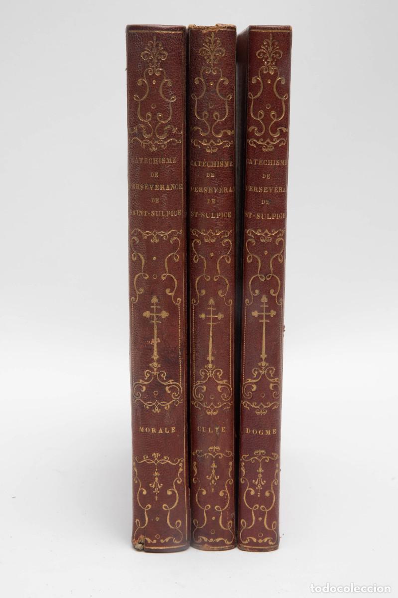 Libros antiguos: cat&eacute;chisme de pers&eacute;v&eacute;rance de saint-sulpice - Foto 1