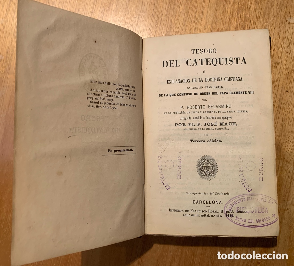 Libros antiguos: Tesoro del catequista - Foto 4