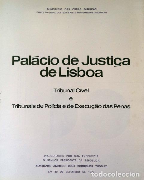 Libros antiguos: PAL&Aacute;CIO DE JUSTI&Ccedil;A DE LISBOA. - Foto 2