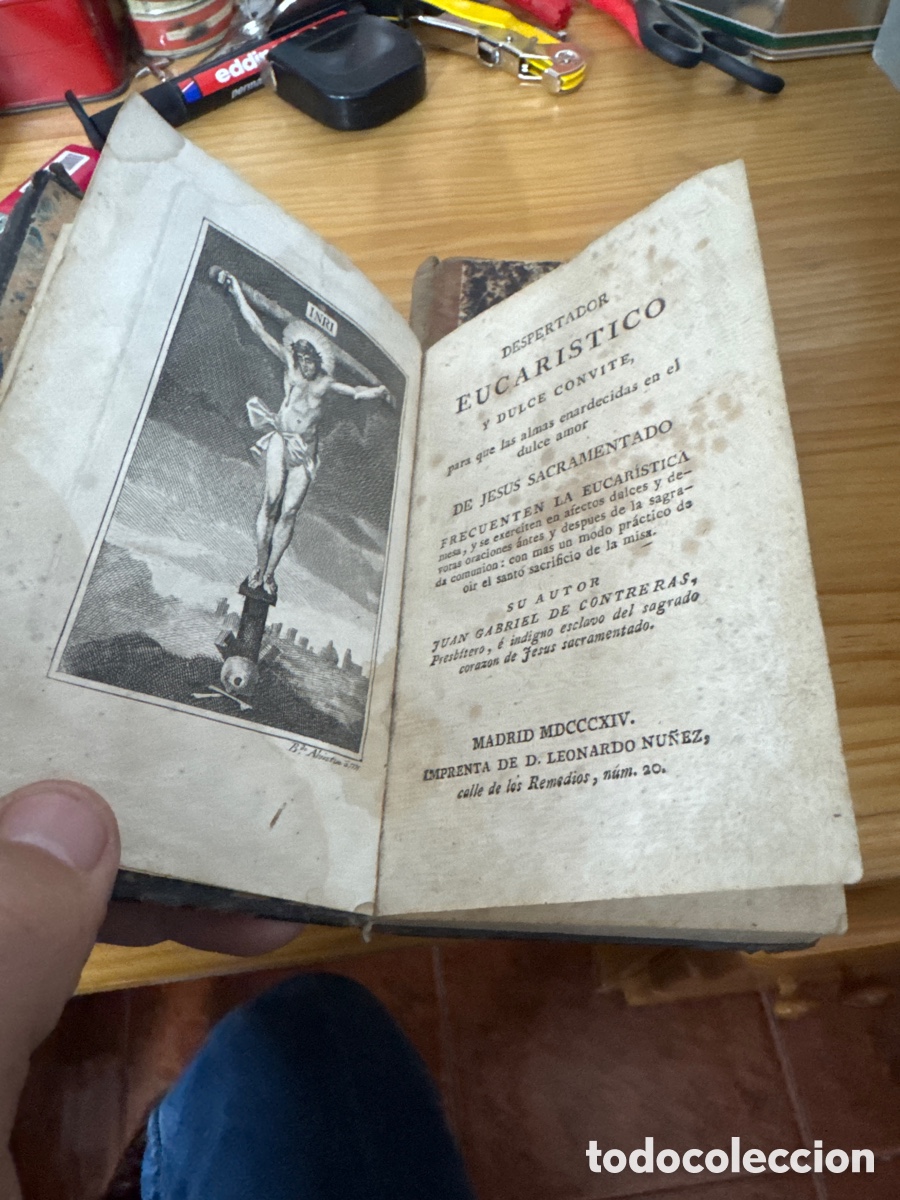 Libros antiguos: Despertador eucar&iacute;stico y Dulce convite - Foto 1