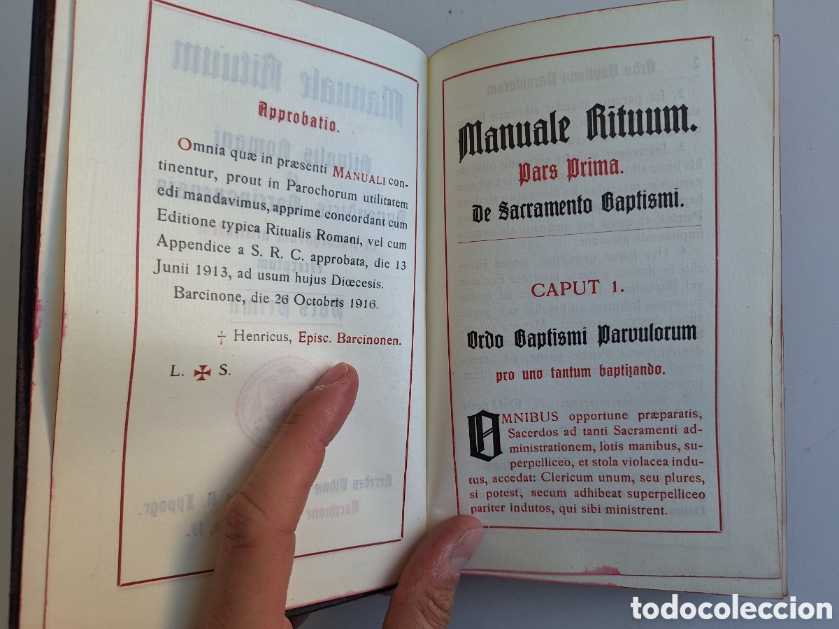 Libros antiguos: Manuale Rituum, Barcinone 1916 (E02) - Foto 8