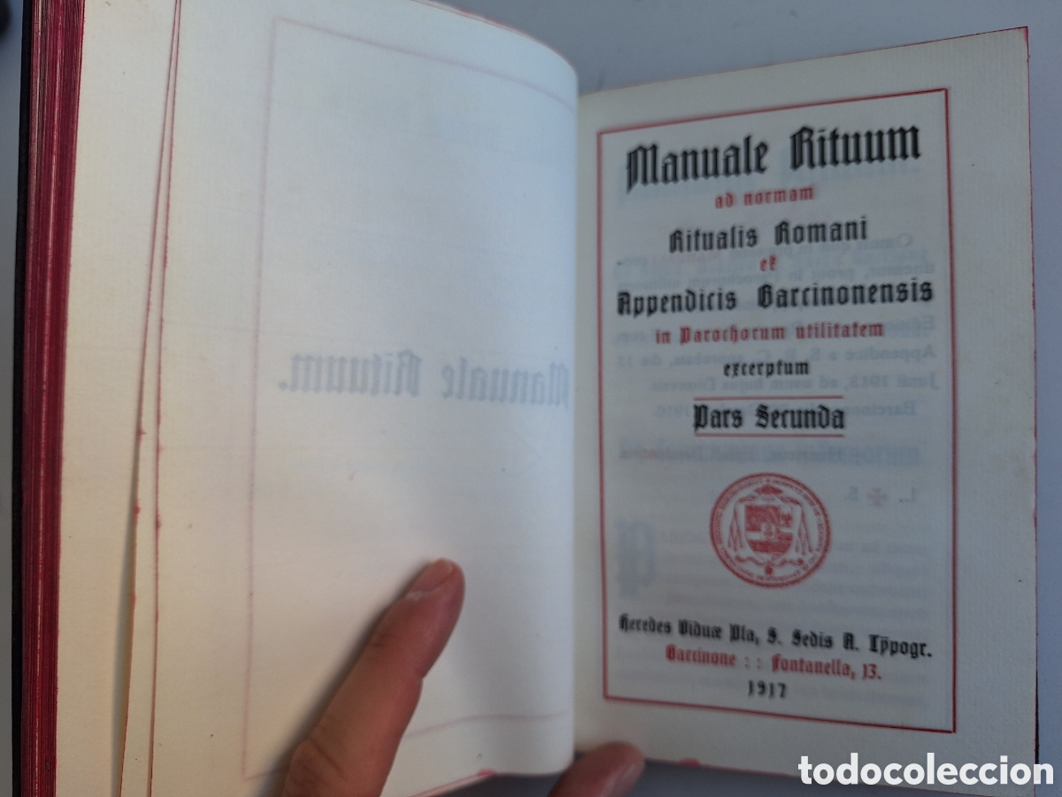 Libros antiguos: Manuale Rituum, Barcinone 1916 (E02) - Foto 9