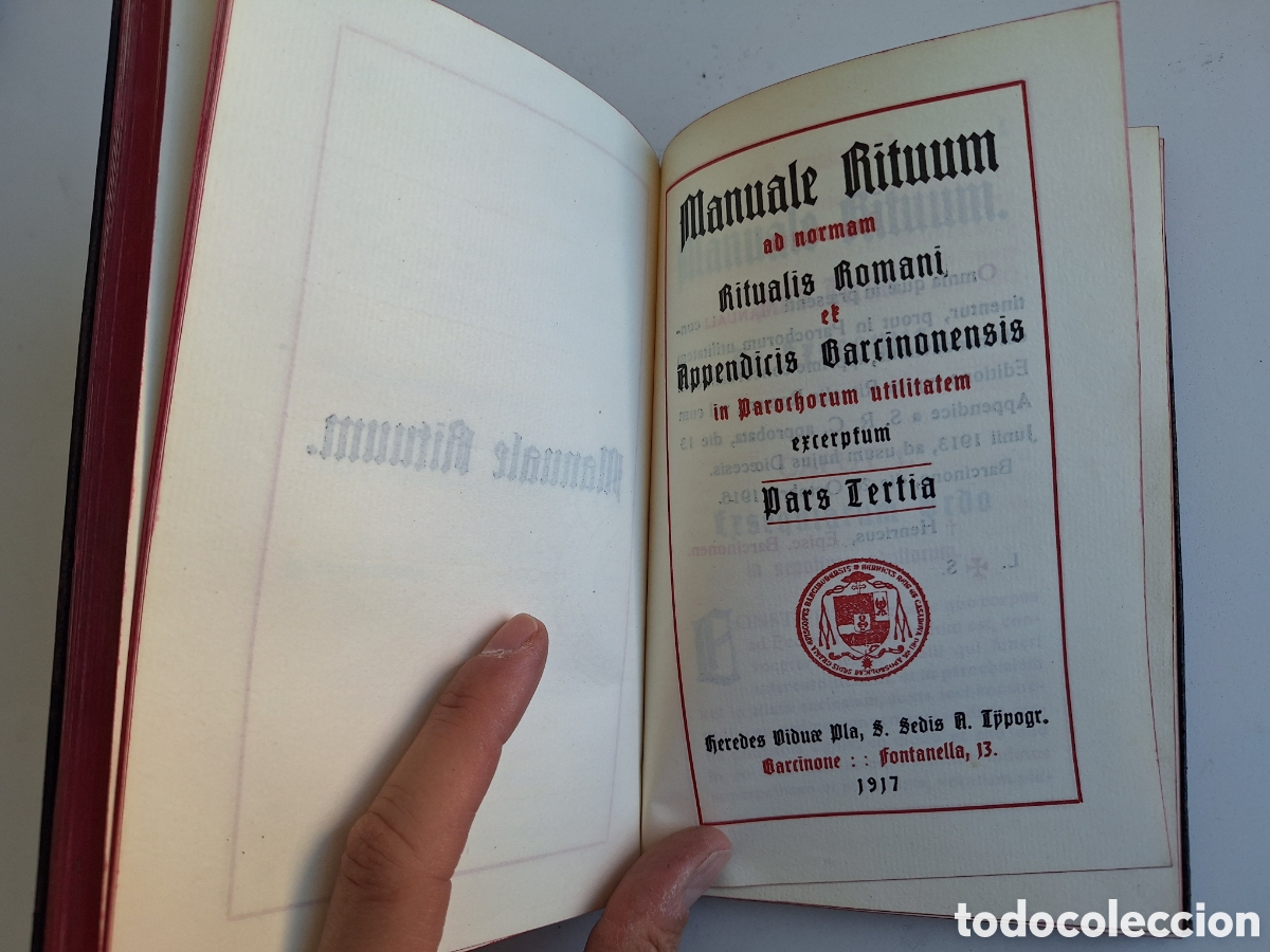 Libros antiguos: Manuale Rituum, Barcinone 1916 (E02) - Foto 10