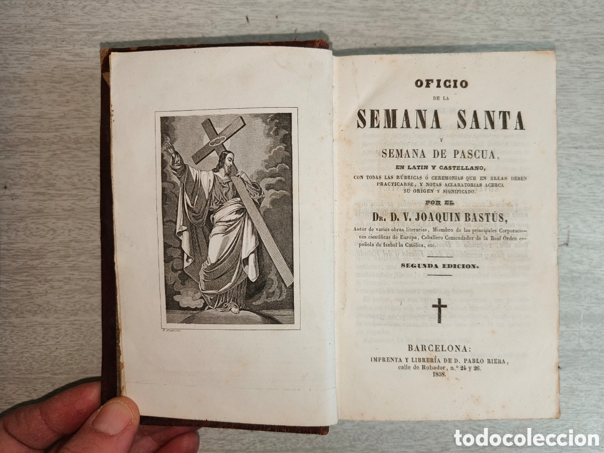Libros antiguos: Oficio de la Semana Santa - Foto 4