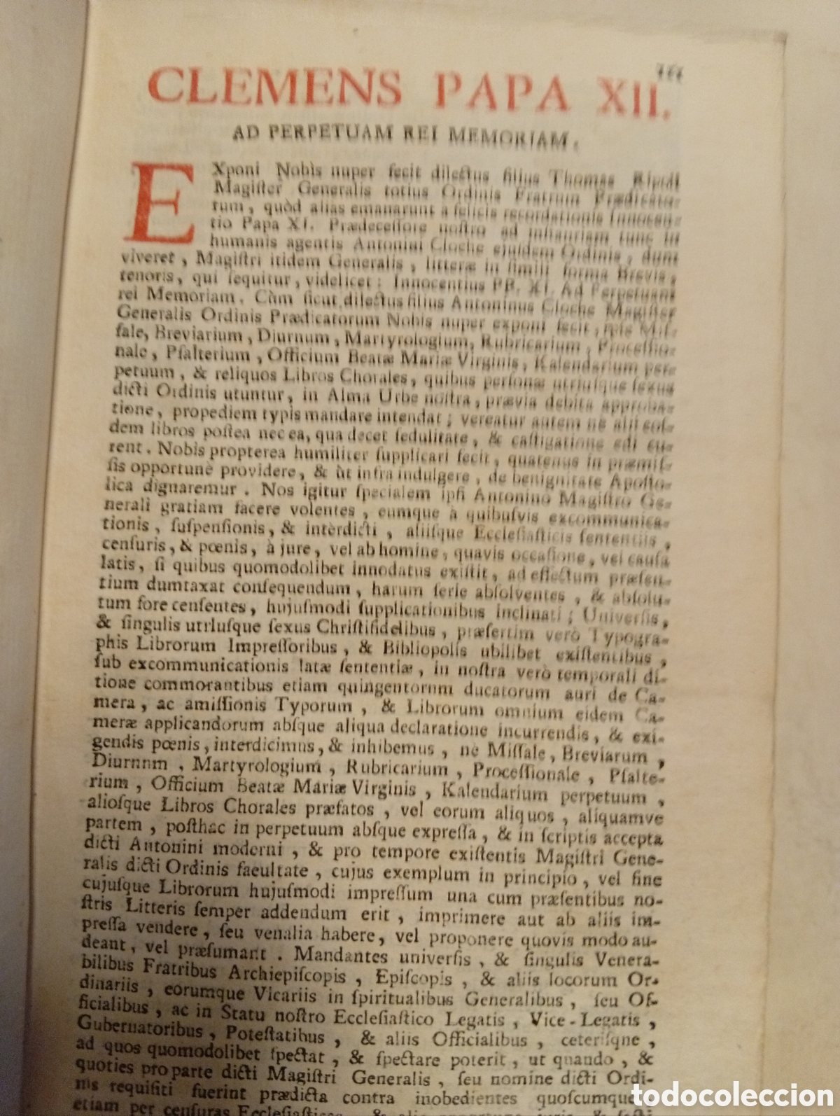 Libros antiguos: Antiguo libro Breviarium - Foto 2