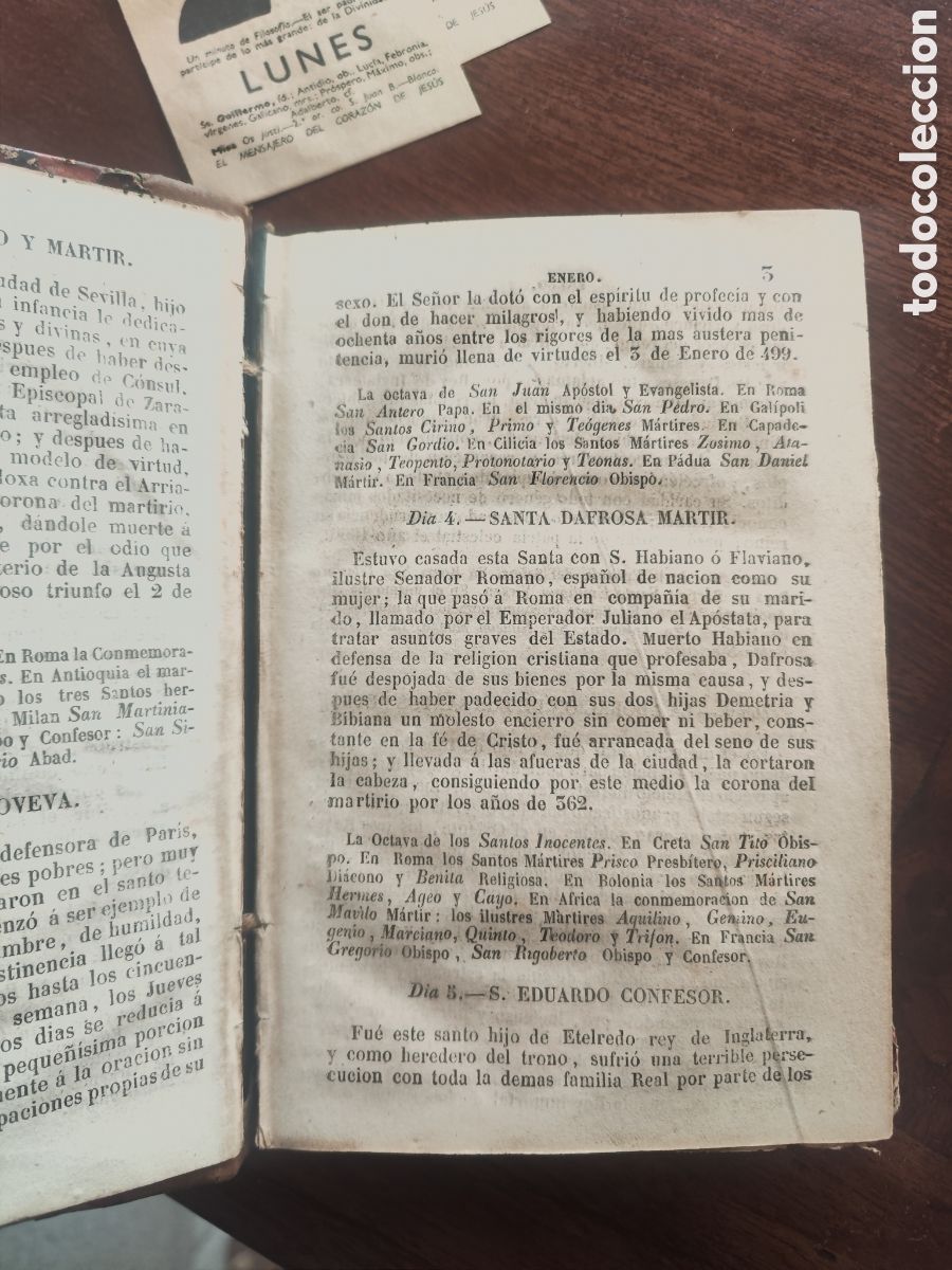 Livros antigos: A&ntilde;o Cristiano de 1858. Completo