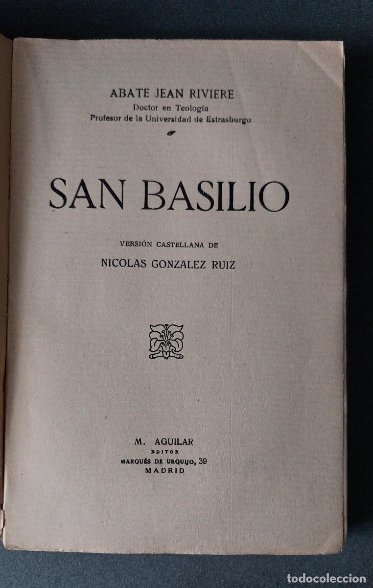 Libros antiguos: San Basilio obispo de Ces&aacute;rea - Foto 2