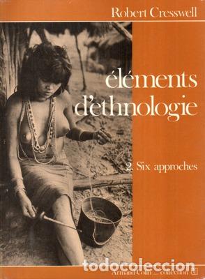 Libros antiguos: CRESSWELL. (Robert) e outros. - &Eacute;L&Eacute;MENTS D�ETHNOLOGIE. - Foto 1