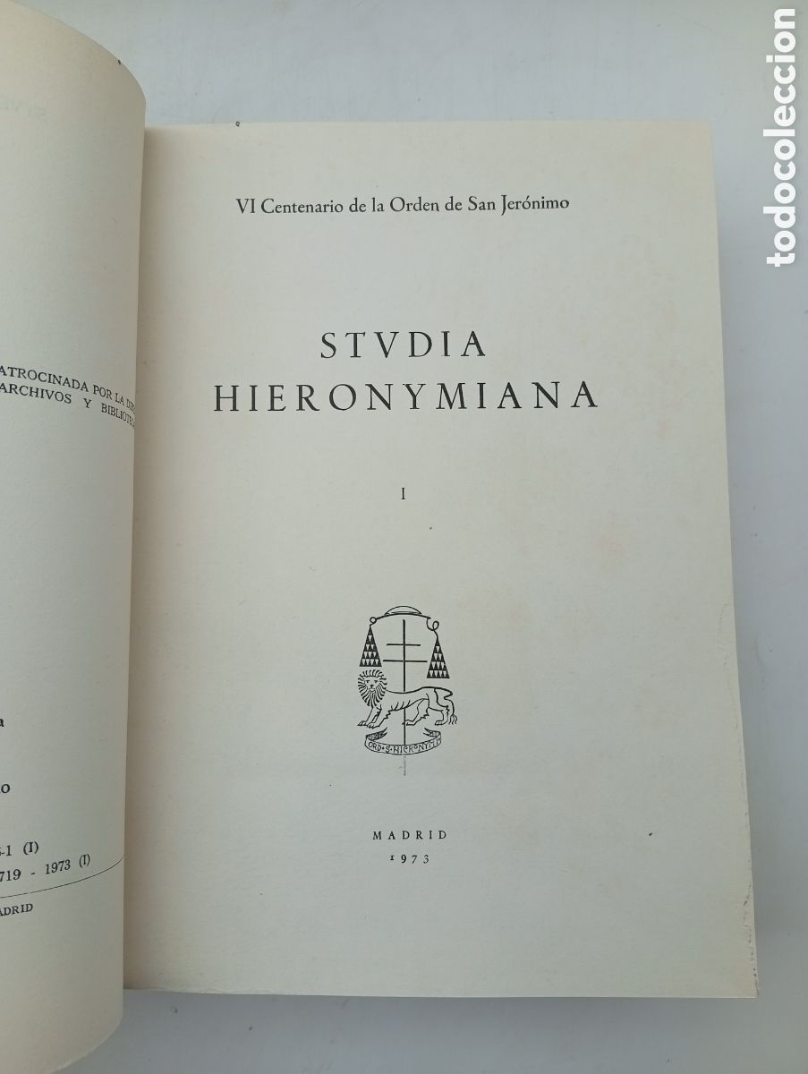 Libros antiguos: Studia Hieronymiana 1973 - Foto 2