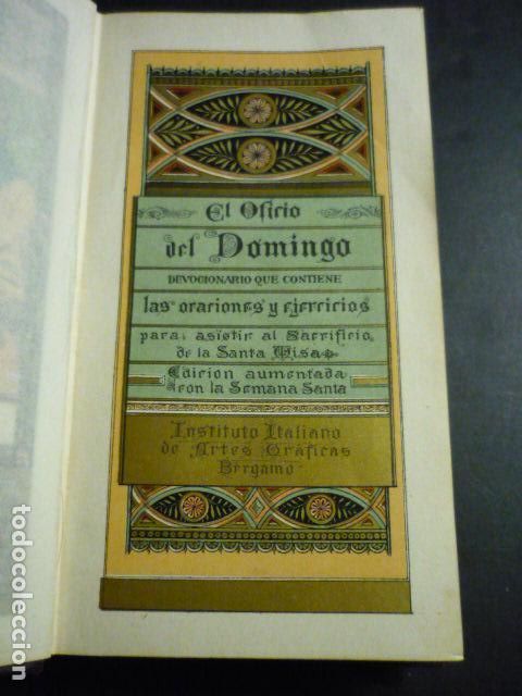 Libros antiguos: OFICIO DEL DOMINGO DEVOCIONARI0 1889 - Foto 3