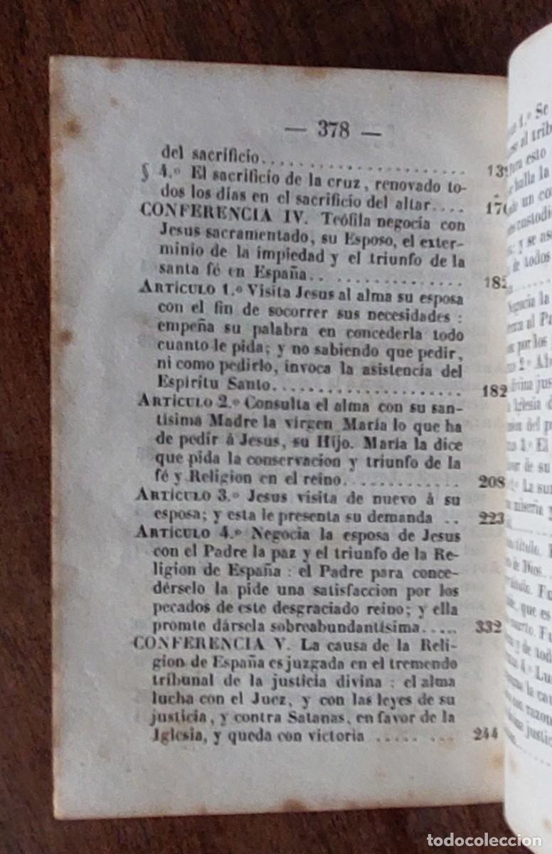Libros antiguos: LUCHA DEL ALMA CON DIOS 1843 - Foto 9