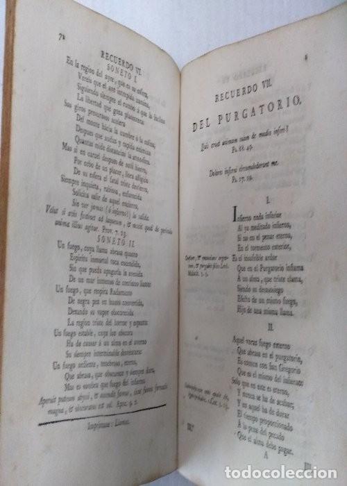 Livres anciens: RECUERDOS DE LAS ETERNAS VERDADES CONFIRMADAS CON LA SAGRADA ESCRITURA 1800