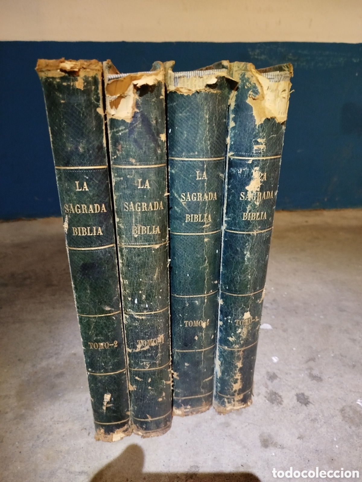 Libri antichi: Biblia datada del 1870, los 3 tomos conpletos