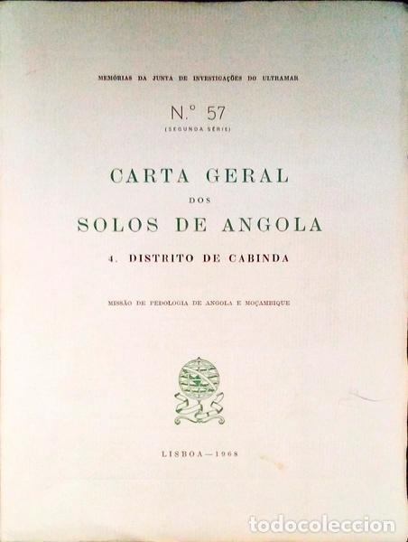 Antiquarische B&uuml;cher: CARTA GERAL DOS SOLOS DE ANGOLA.