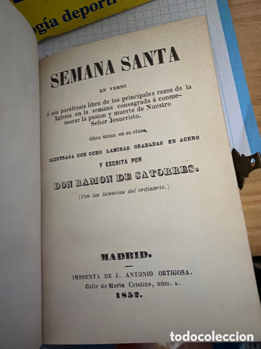 Antiquarische B&uuml;cher: Semana Santa en verso Don Ramonde satorres