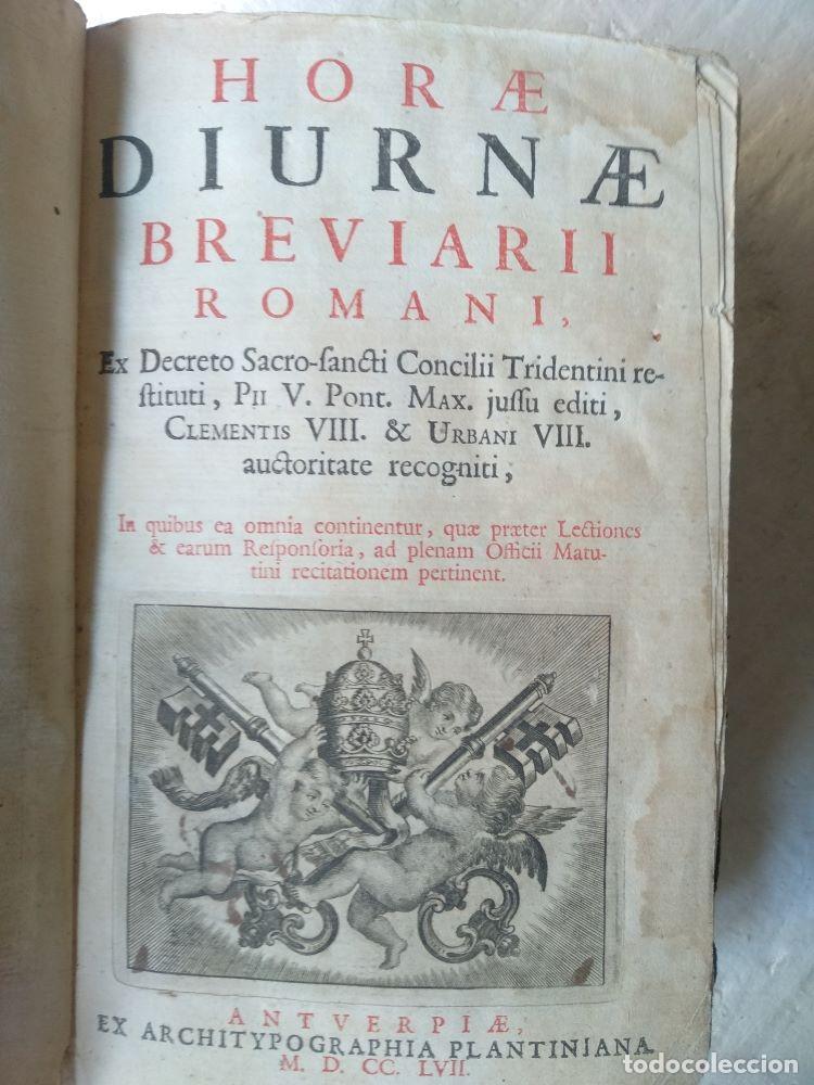 Antiquarische B&uuml;cher: HORAE DIURNAE BREVIARII ROMANI concilii tridentini , , 1757