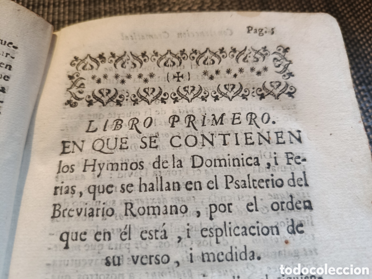 Libros antiguos: Construcci&oacute;n gramatical de los himnos eclesi&aacute;sticos (1771) - Foto 2