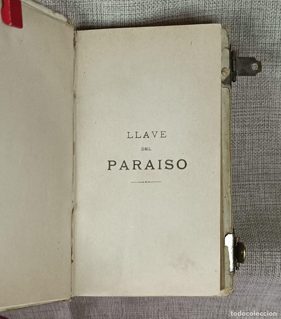 Libros antiguos: Llave del Para&iacute;so. Devocionario 1906 - Foto 5