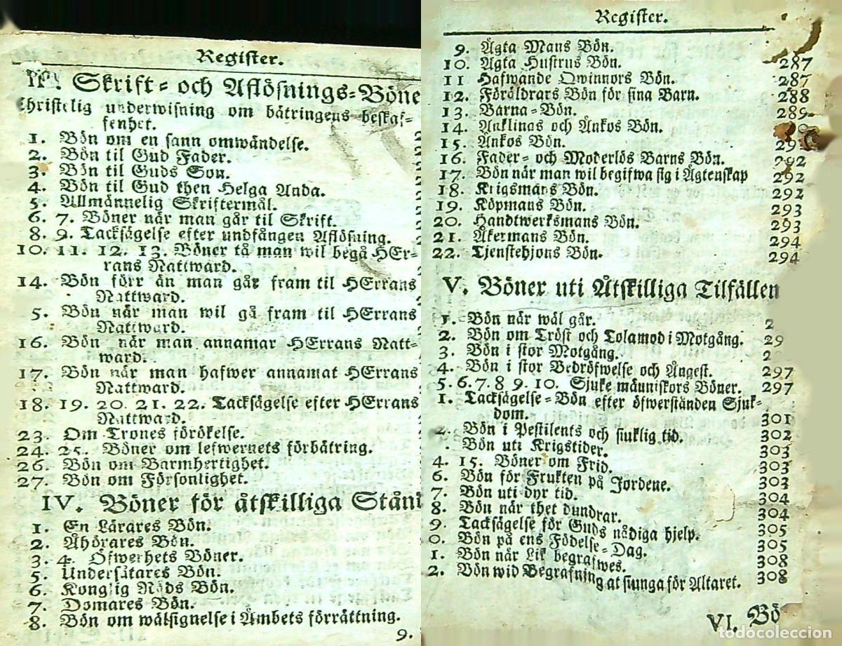 Libros antiguos: EL LIBRO DE SALMOS - 1695 - EN SUECO - Foto 7