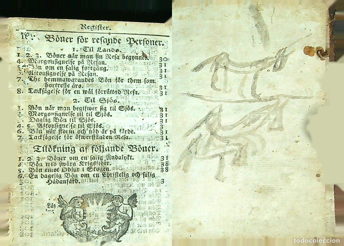 Libros antiguos: EL LIBRO DE SALMOS - 1695 - EN SUECO - Foto 8