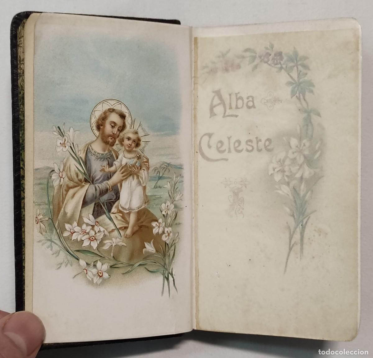 Libros antiguos: ALBA CELESTE. ANTIGUO DEVOCIONARIO. - Foto 3