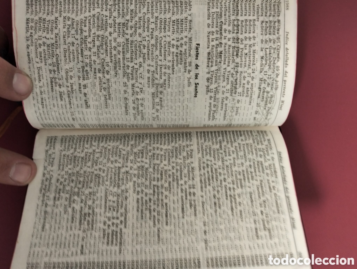 Libros antiguos: misal romano-cotidiano - Foto 10