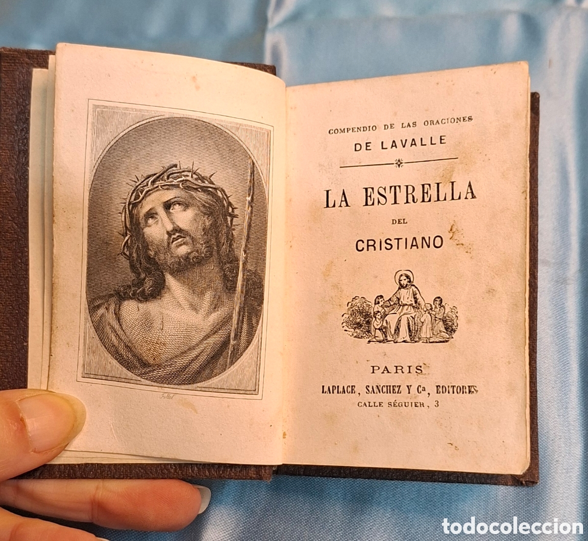Libros antiguos: Minilibro Compendio de las oraciones de Lavalle.