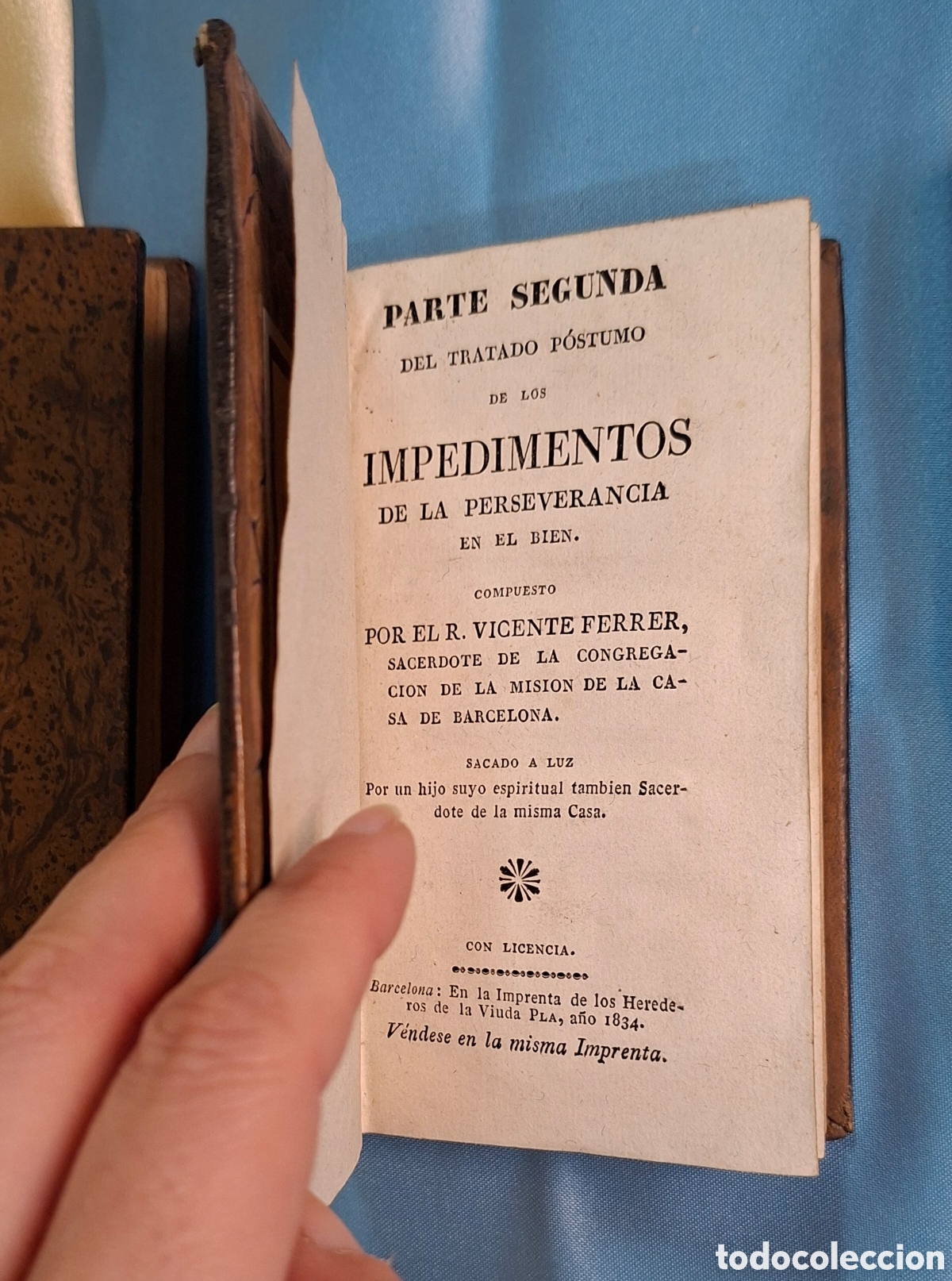Libros antiguos: Tratado P&oacute;stumo Impedimentos Perseverancia - Foto 6