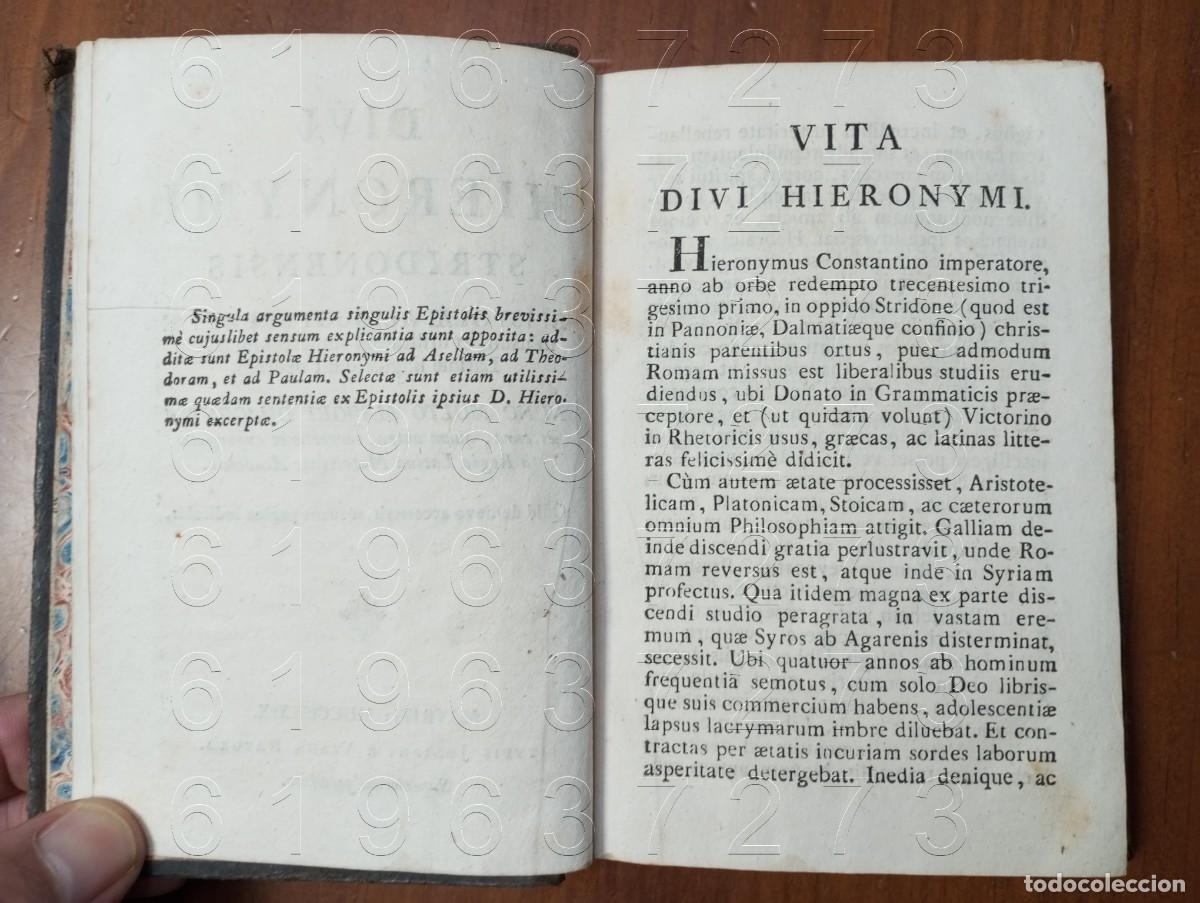 Libros antiguos: SAN JERONIMO DE ESTRIDON EPISTOLAS 1829 W2 - Foto 6