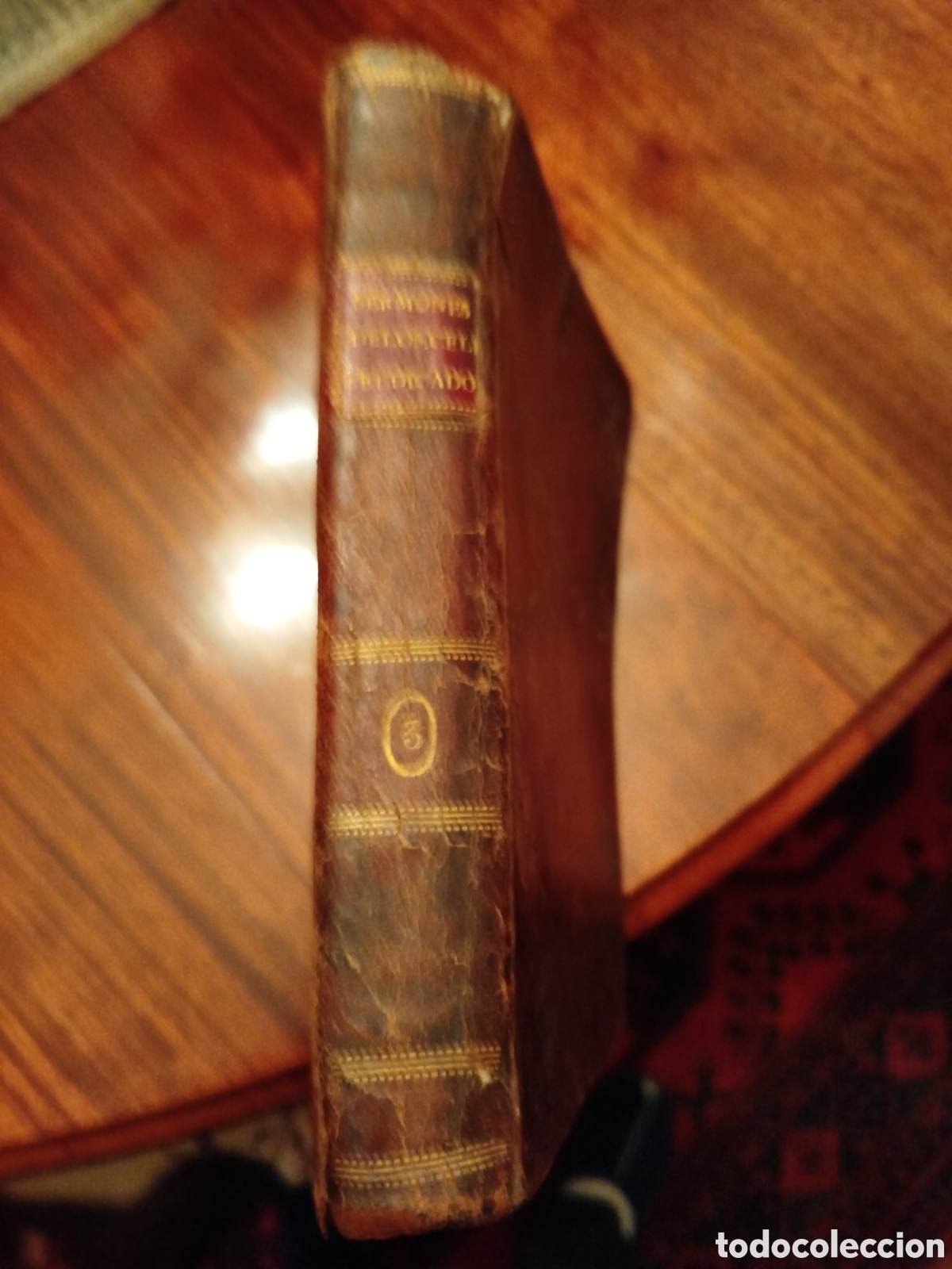 Livros antigos: Libro siglo XVIII 1792 Los sermones de los m&aacute;s c&eacute;lebres predicadores franceses....