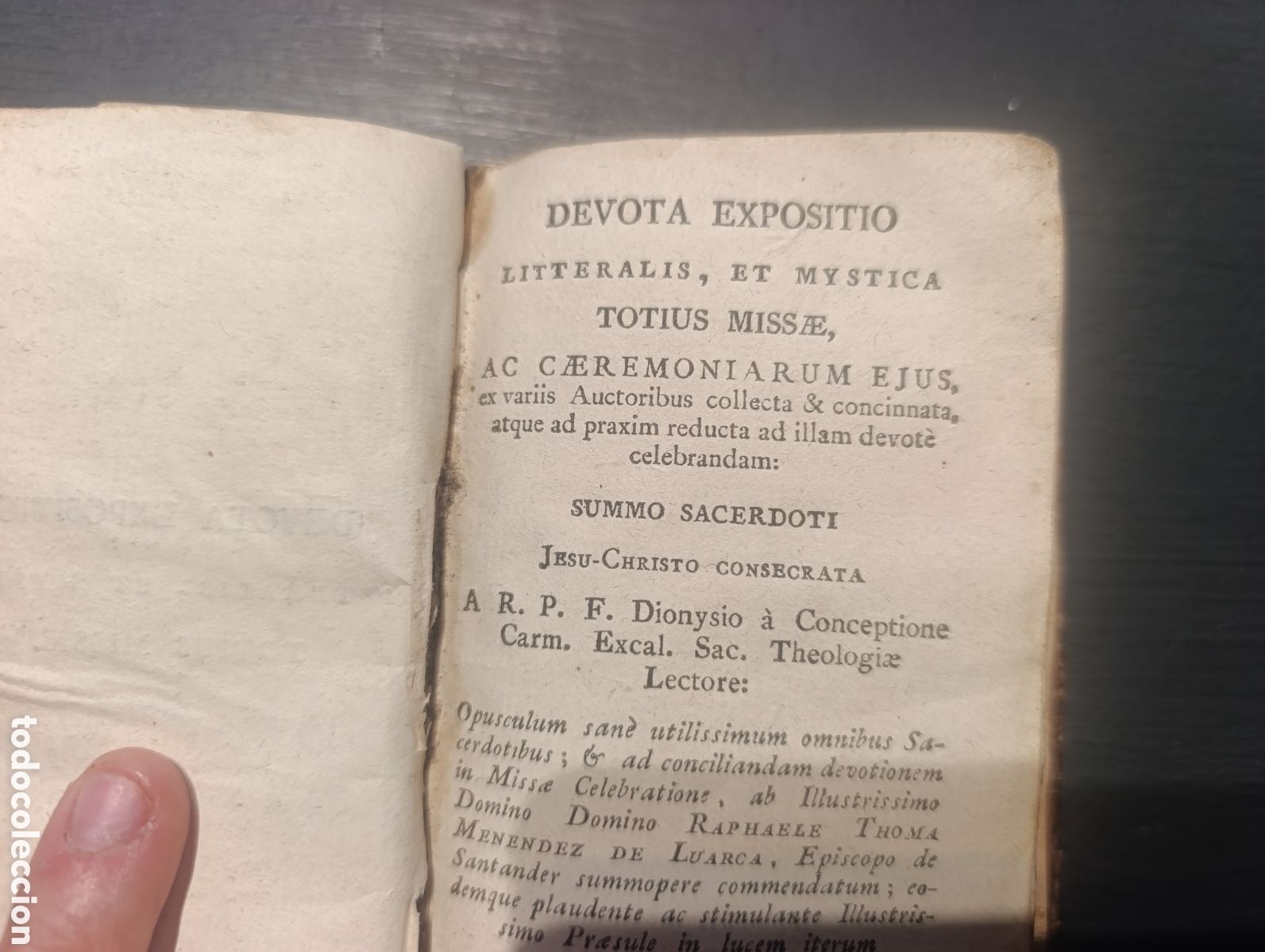Libros antiguos: DEVOTA EXPOSITIO LITTERALIS, ET MYSTICA TOTIUS MISS&AElig;, AC CEREMONIARUM EJUS,
