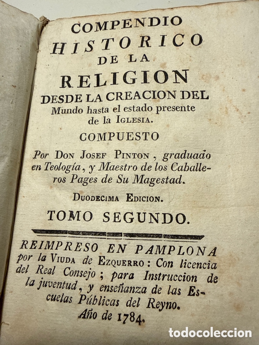Libros antiguos: Libro antiguo de religi&oacute;n - Foto 2