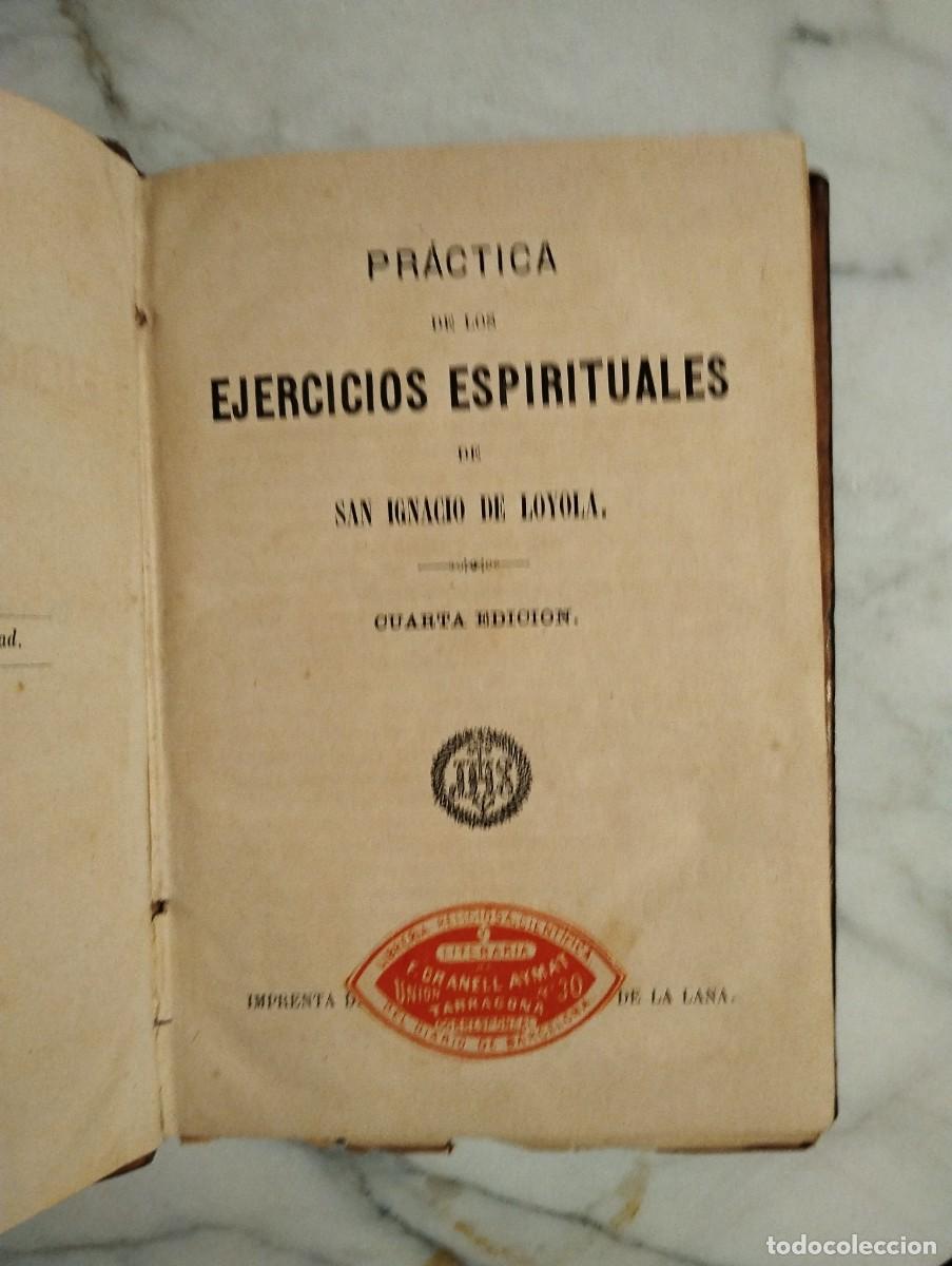 Libros antiguos: Practica de los ejercicios espirituales - Foto 2