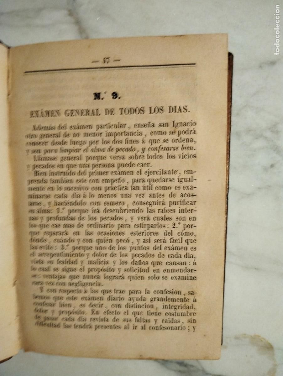 Libros antiguos: Practica de los ejercicios espirituales - Foto 3