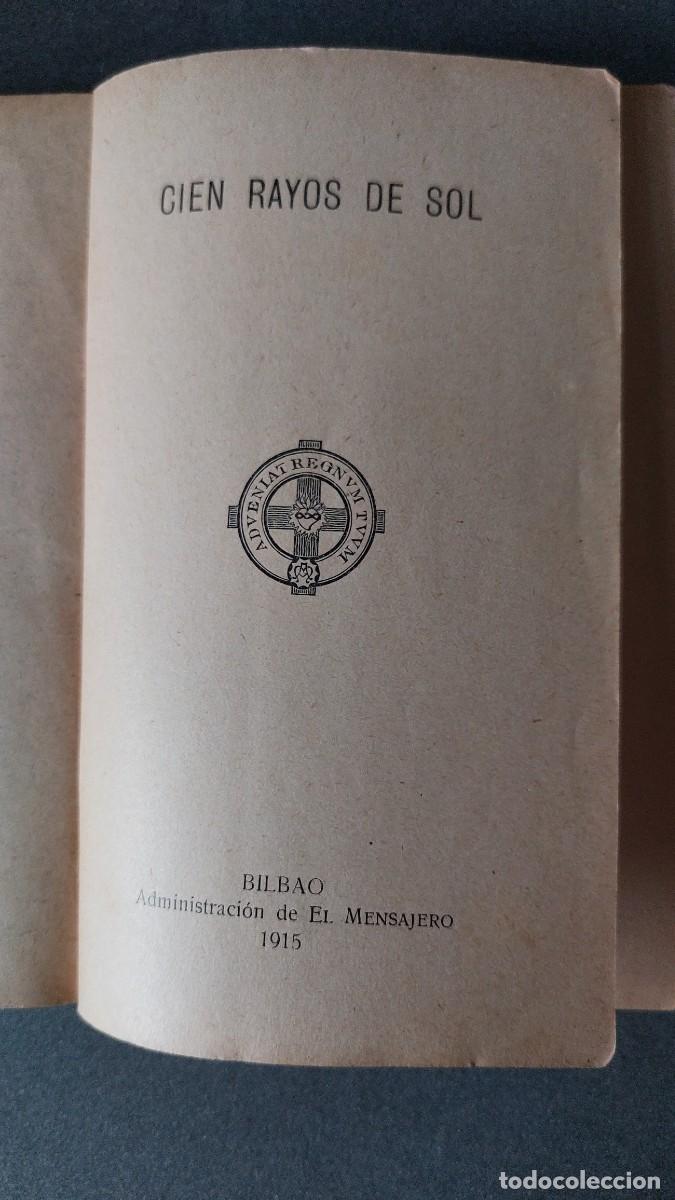 Libros antiguos: Cien rayos de Sol, a&ntilde;o 1915 - Foto 3