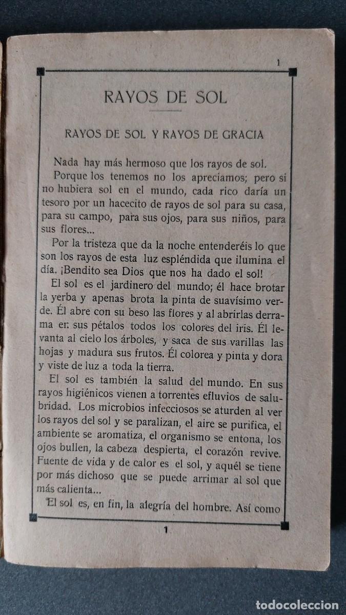 Libros antiguos: Cien rayos de Sol, a&ntilde;o 1915 - Foto 4
