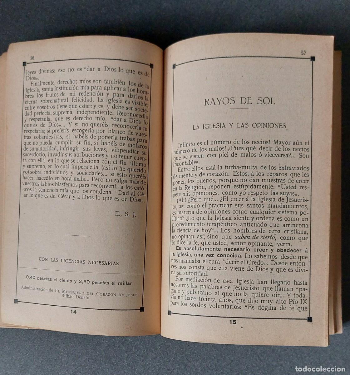 Libros antiguos: Cien rayos de Sol, a&ntilde;o 1915 - Foto 5