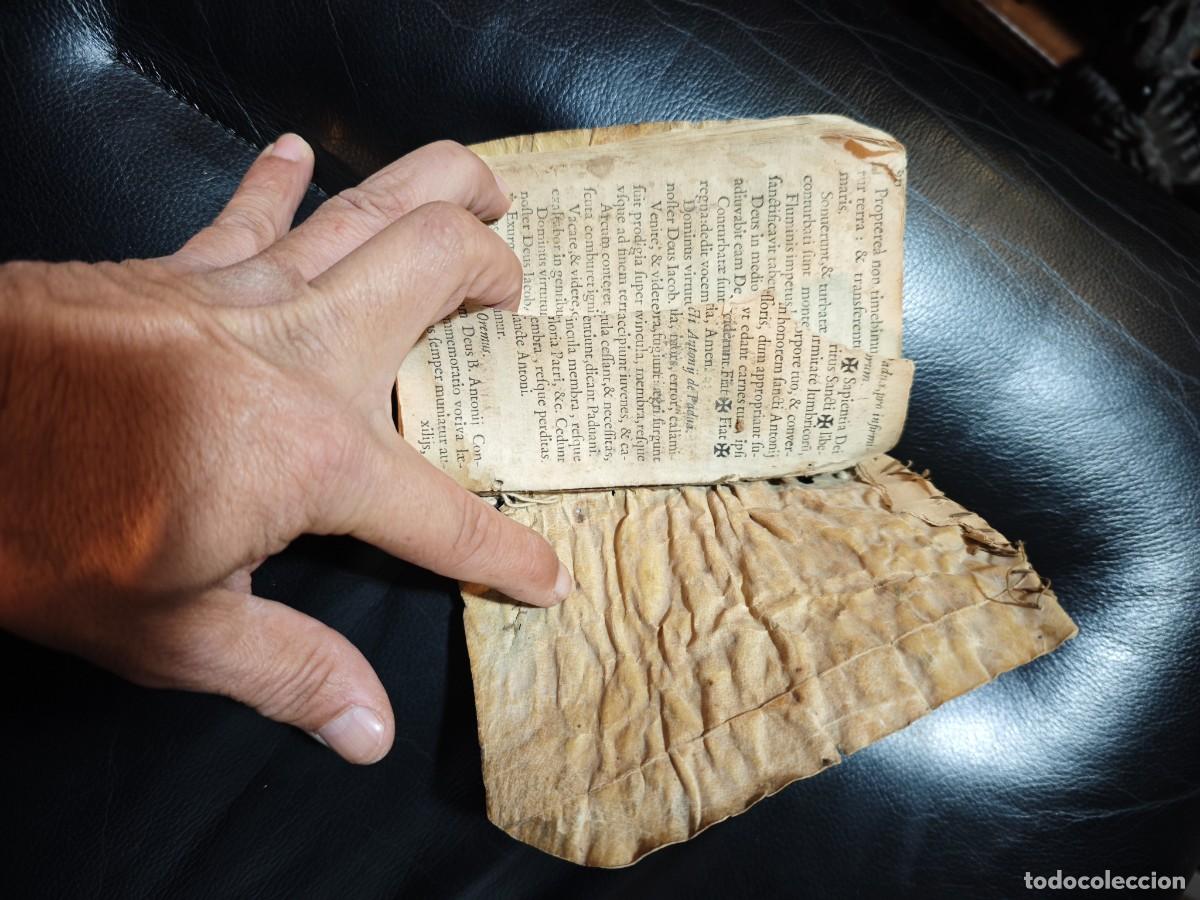 Libros antiguos: Antiguo libro en lat&iacute;n exorcismo - Foto 5
