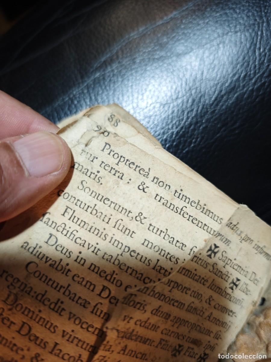 Libros antiguos: Antiguo libro en lat&iacute;n exorcismo - Foto 6