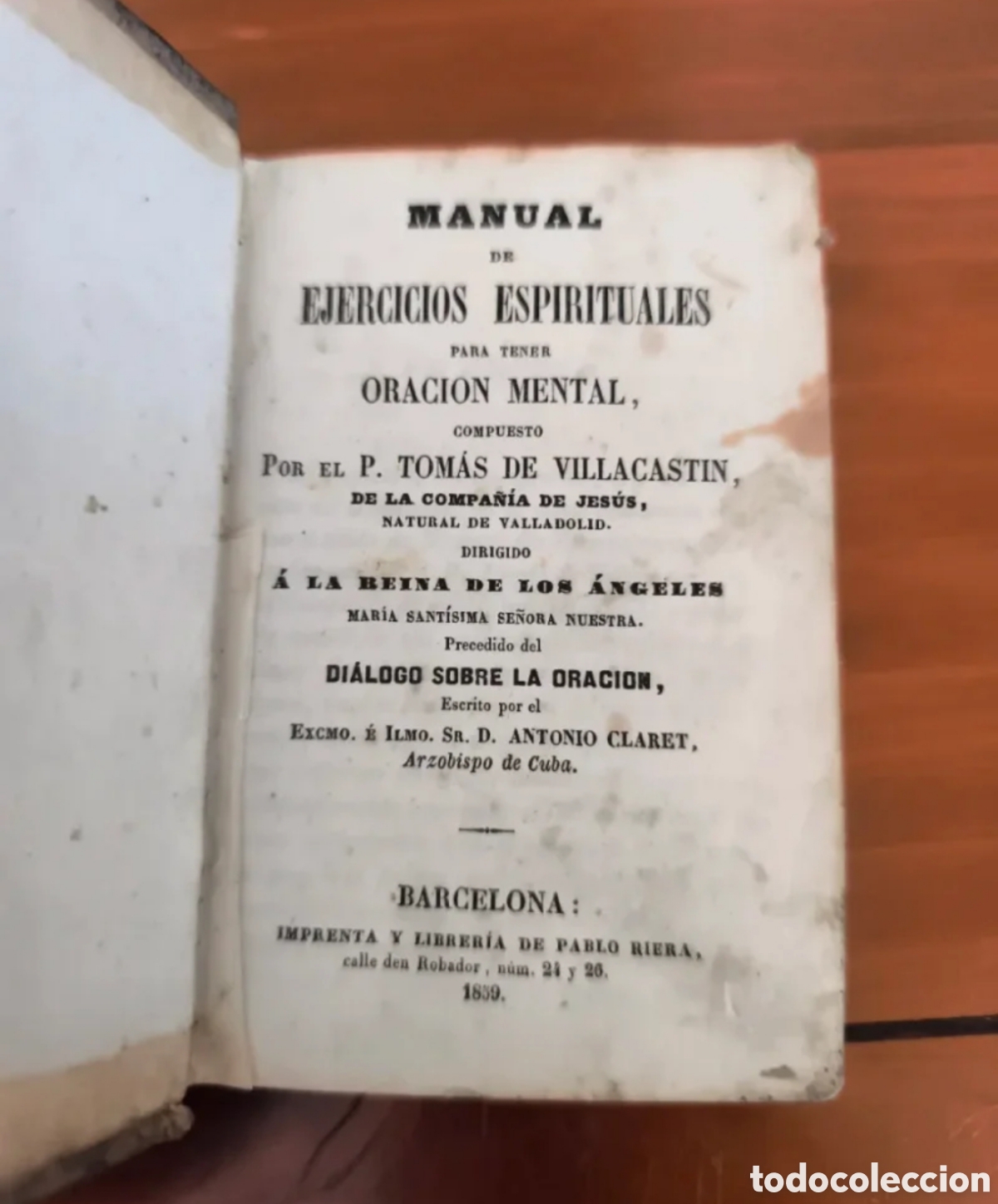 Libros antiguos: Manual Ejercicios Espirituales (1859) - Foto 2