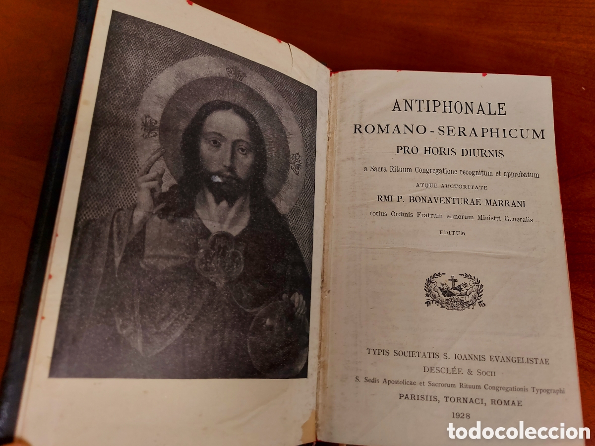 Libros antiguos: Antiphonale Romano-Seraphicum Pro Horis Diurnis. Parisiis, Tornaci, Romae, 1928.