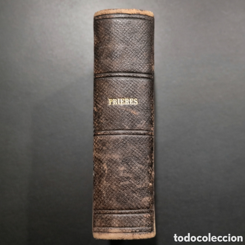 Libros antiguos: Devocionario franc&eacute;s Nouveau Formulaire de Pri&egrave;res siglo XIX piel cierre met&aacute;lico