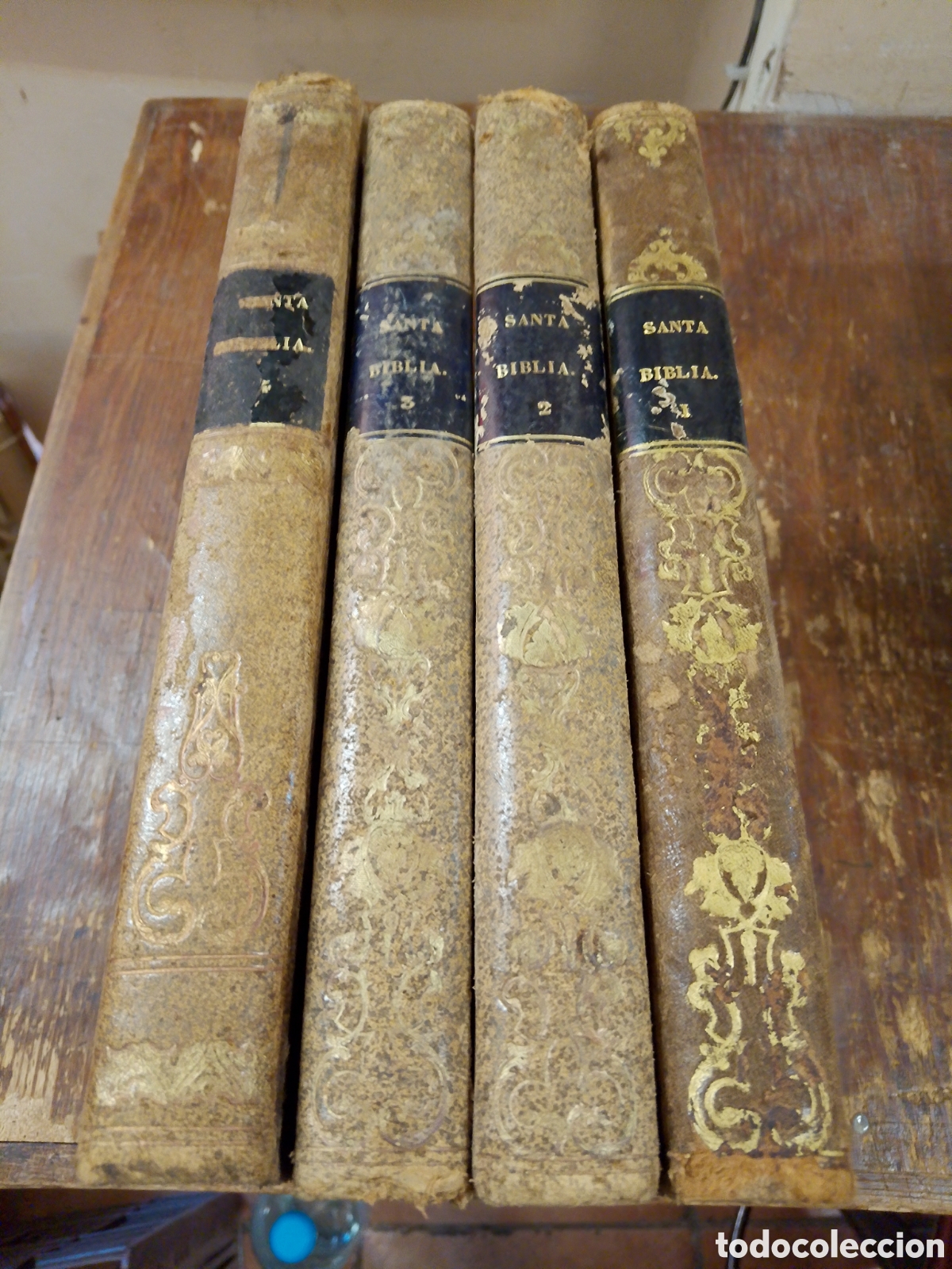 Libros antiguos: LA SANTA BIBLIA. ANTIGUO TESTAMENTO. 4VOL.. GASPAR Y ROIG. MADRID, 1853