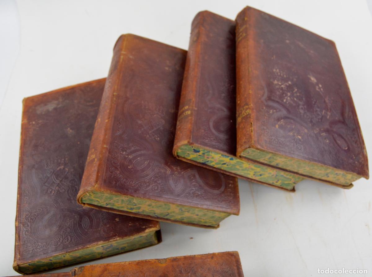 Libros antiguos: La Santa Biblia, Felipe Scio de San Miguel, 6 tomos, 1857, Imprenta de Pablo Riera, Barcelona.