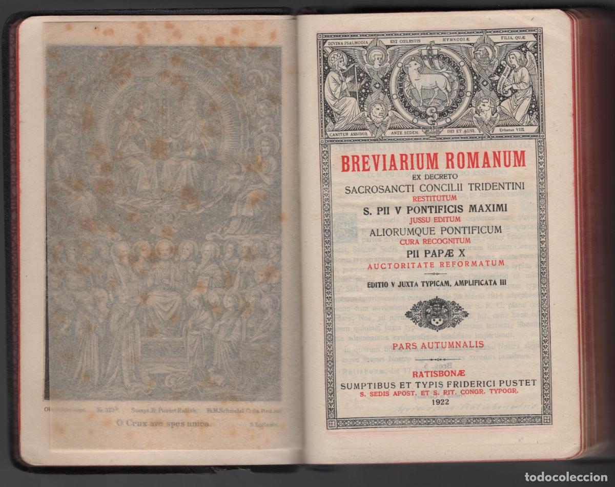 Libros antiguos: BREVIARIUM ROMANUM - PARS AUTUMNALIS - 1922