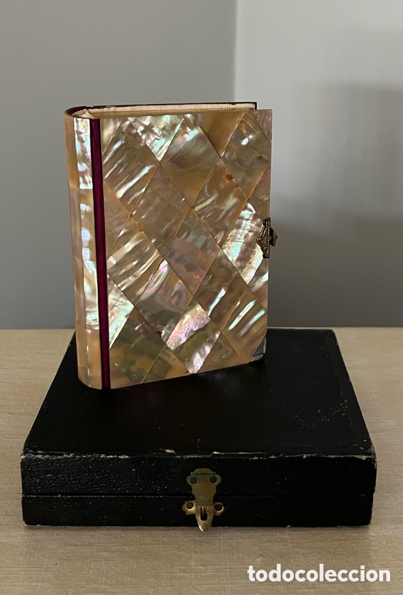 Libros antiguos: Devocionario tapa n&aacute;car &ldquo; Nov&iacute;simo Diamante Divino&rdquo;