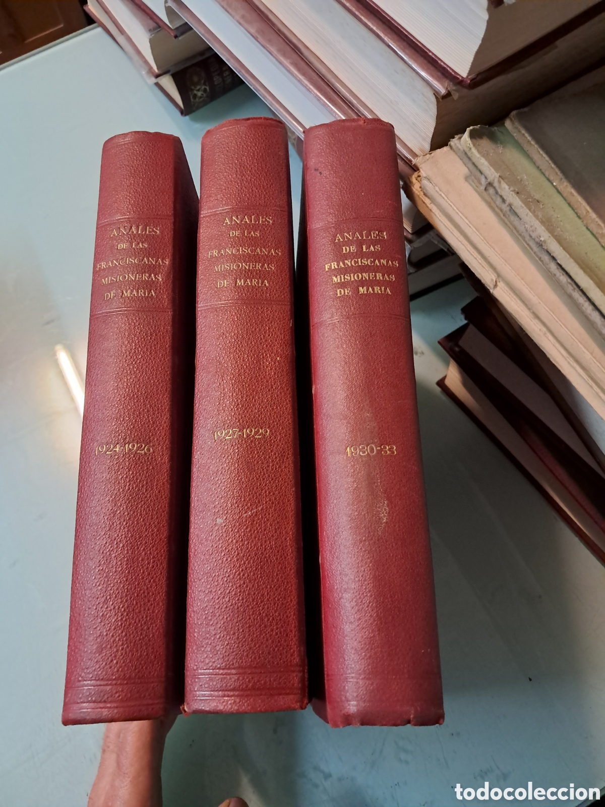 Libros antiguos: An&aacute;les de las franciscanas misioneras de Mar&iacute;a, 1924-1933, 3 tomos