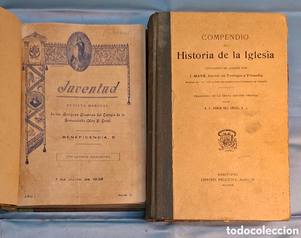 Libros antiguos: Colecci&oacute;n Juventud y Compendio Historia Iglesia